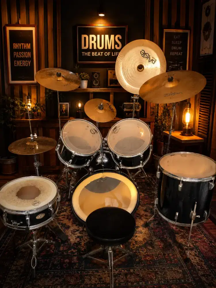 Set Drum TAMA plus cymbal Zildjian Paiste