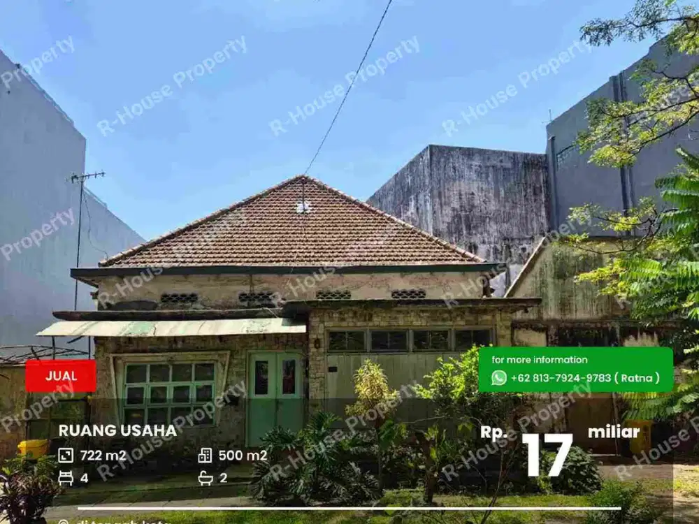 Rumah Klasik dekat Stasiun Kereta Malang
