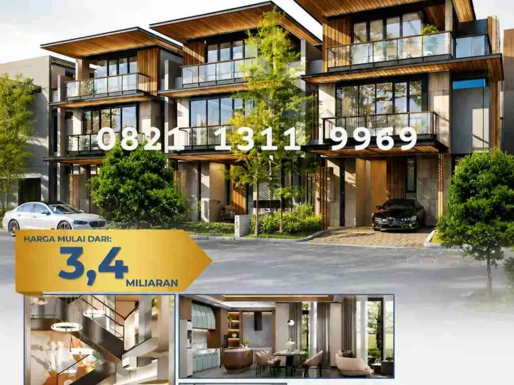 Rumah Mewah Double High Ceiling 3 Lantai Finore Gading Serpong