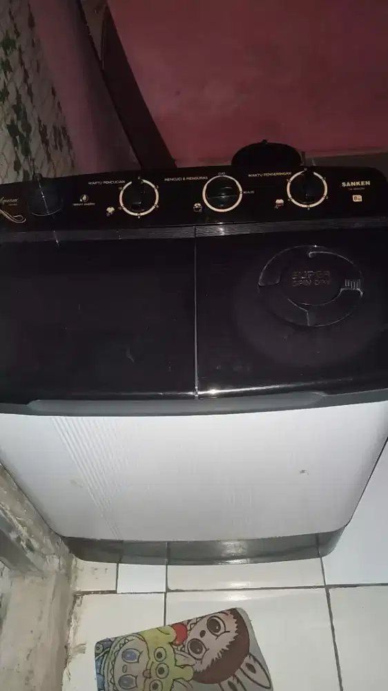 Mesin Cuci Sanken 2tabung 8kg