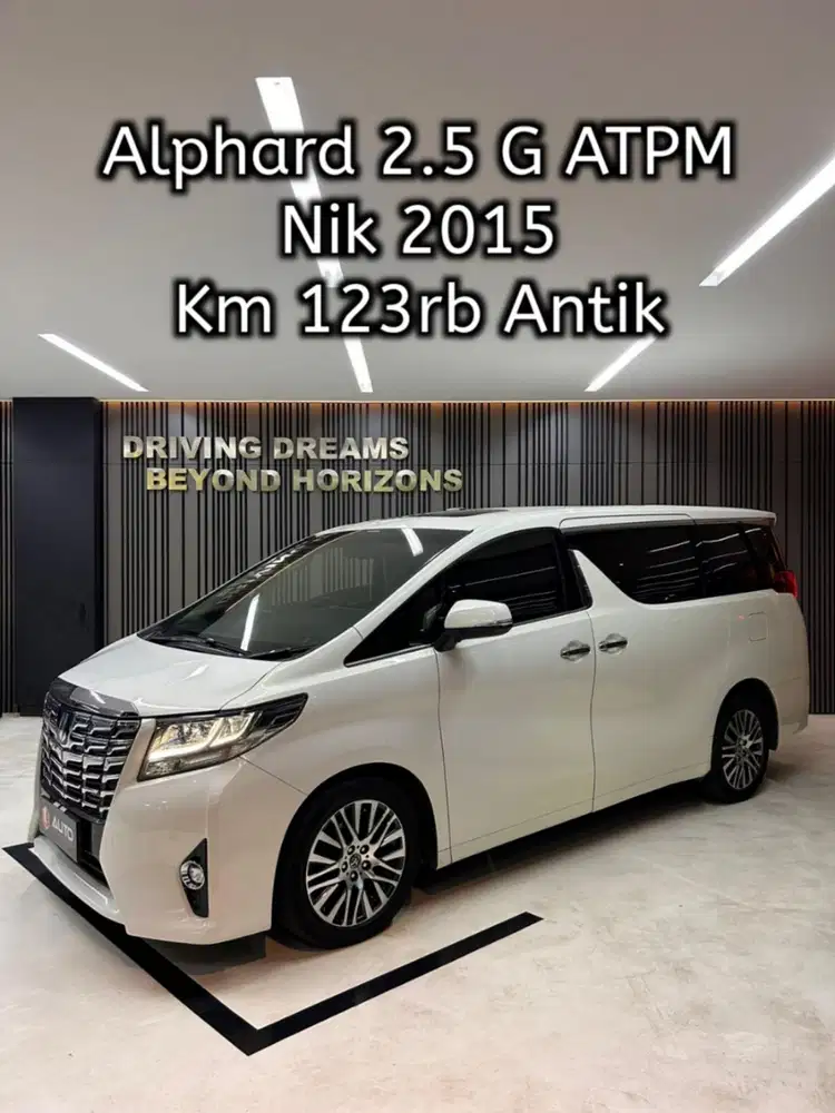 Toyota Alphard 2.5 G ATPM 2016 Putih Km123rb Nik 2015 D1469GH
