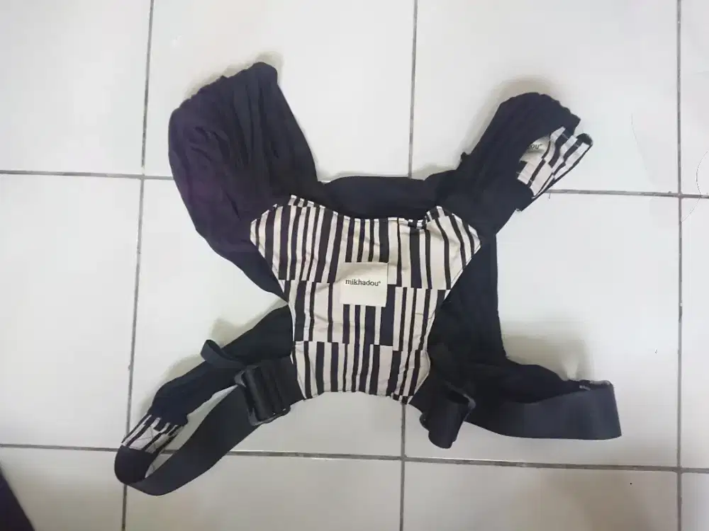 Mikhadou - Bloom Wrap Midnight - Instan Wrap - Gendongan Bayi M - XXL