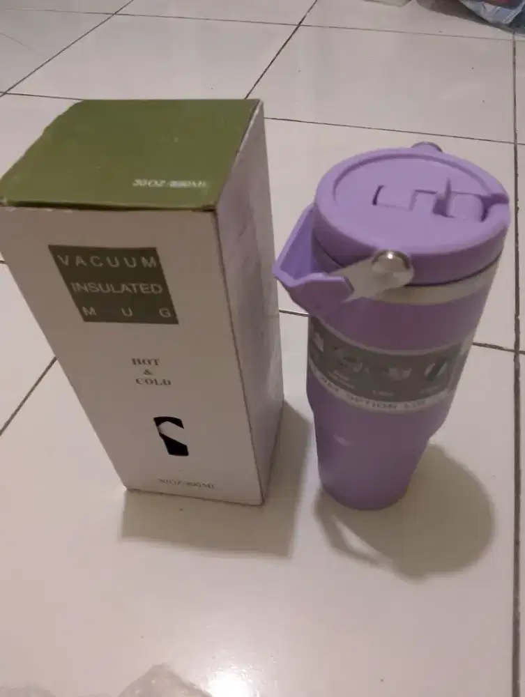 Tumbler hot cool ungu new