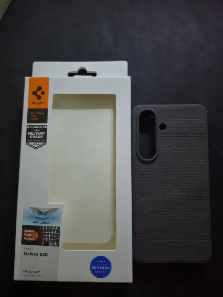 Case Spigen Samsung Galaxy S26 LiquidAir Marble Gray Pemakaian Pribadi