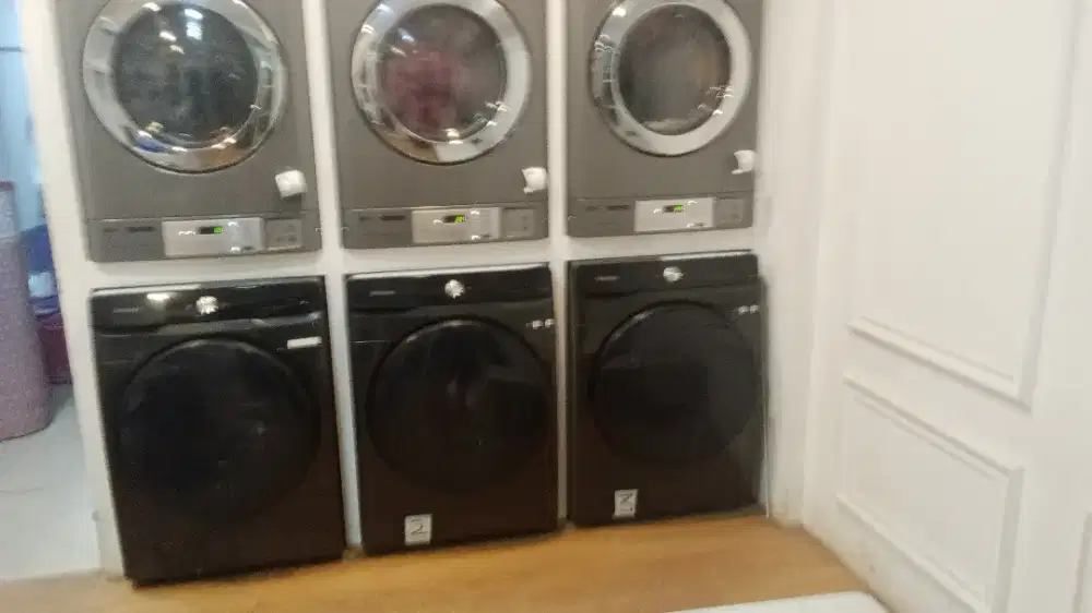 Jual mesin cuci samsung 21kg dan Dryer LG 10.2kg