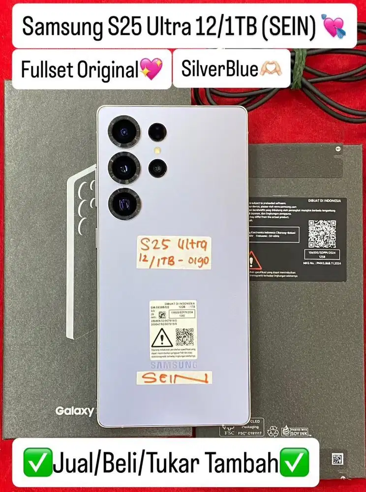 samsung S25 ultra 1 TB fullset