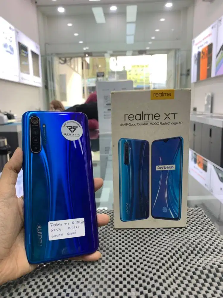 Realme xt 8/128gb fullset, ex garansi resmi/indonesia