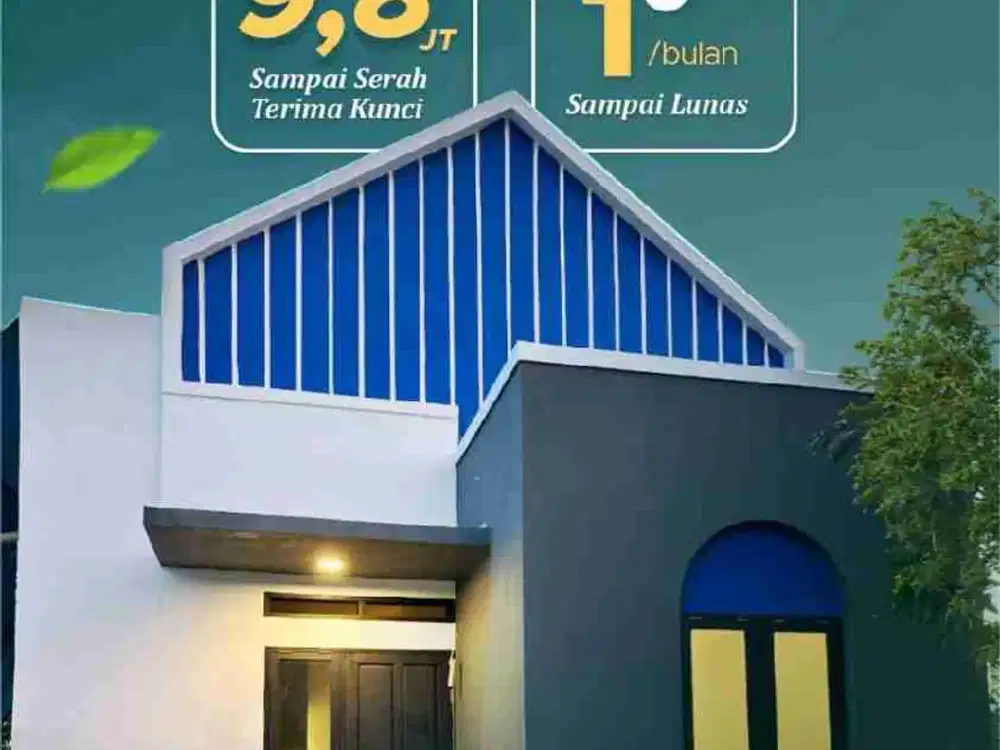 RUMAH SUBSIDI ANGSURAN FLAT 1 JATUAN