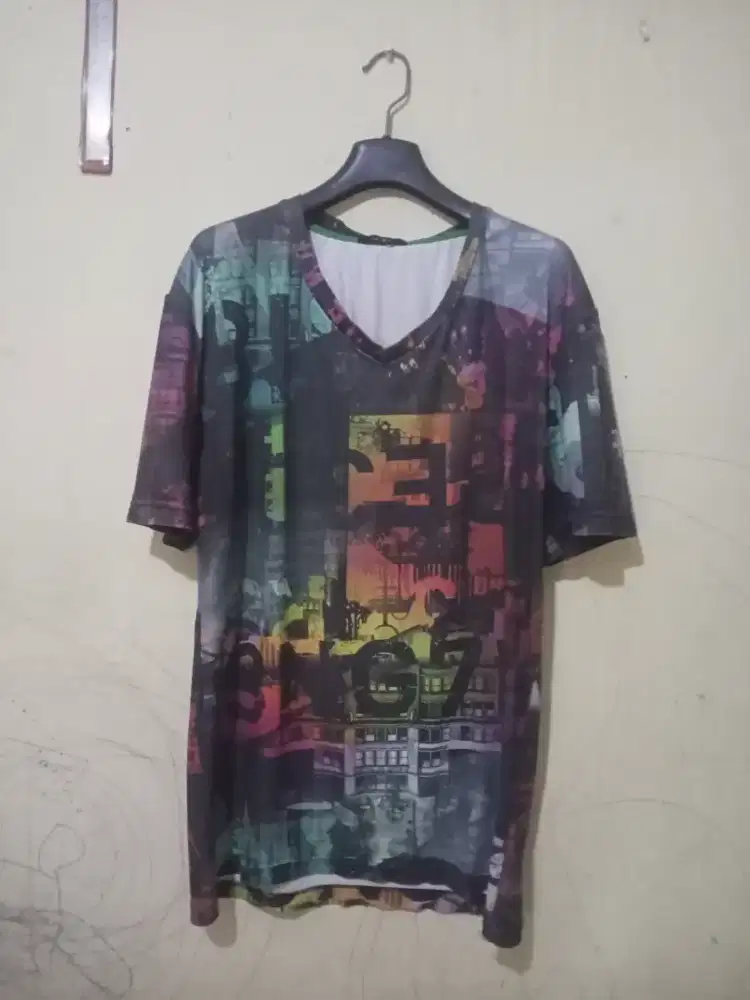Kaos cwo motif preloved