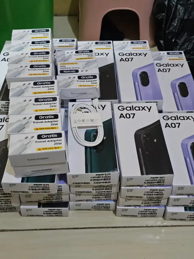 Box dan charger samsung a07 copotan (adaptor 25 wat)