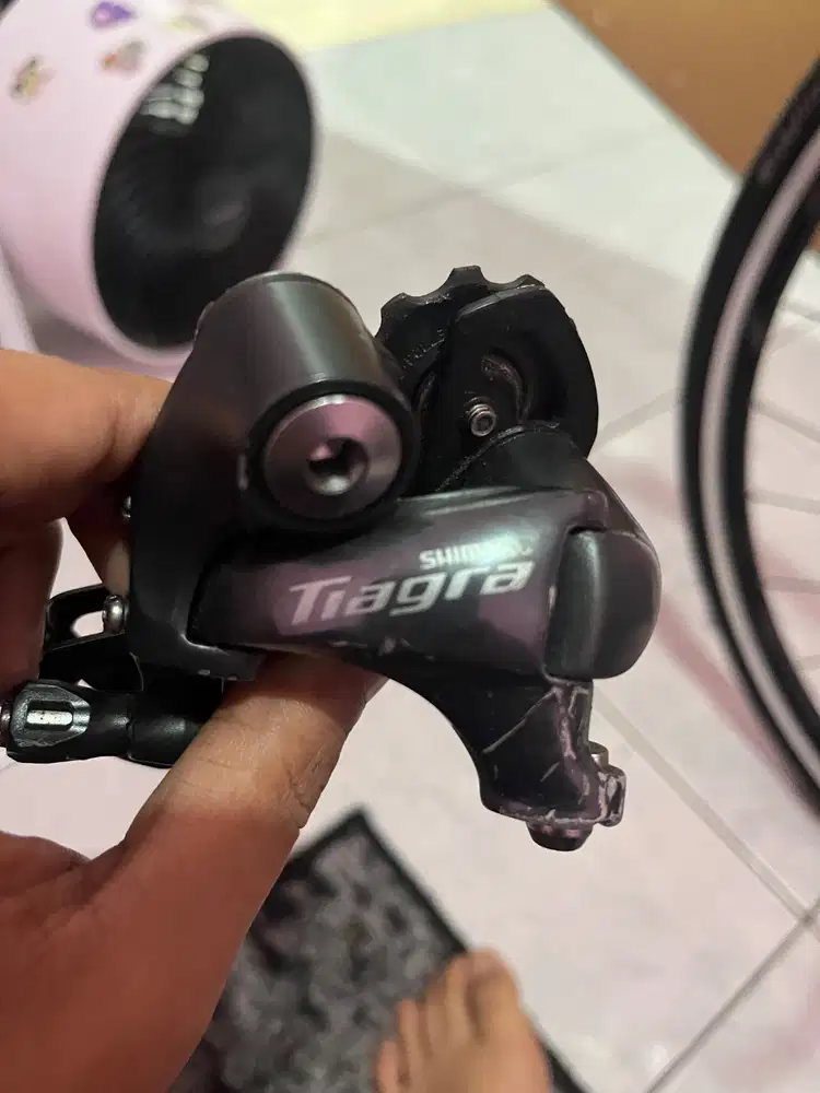 Rd Tiagra Short Cage 10 Speed dan FD Ultegra 3 Speed