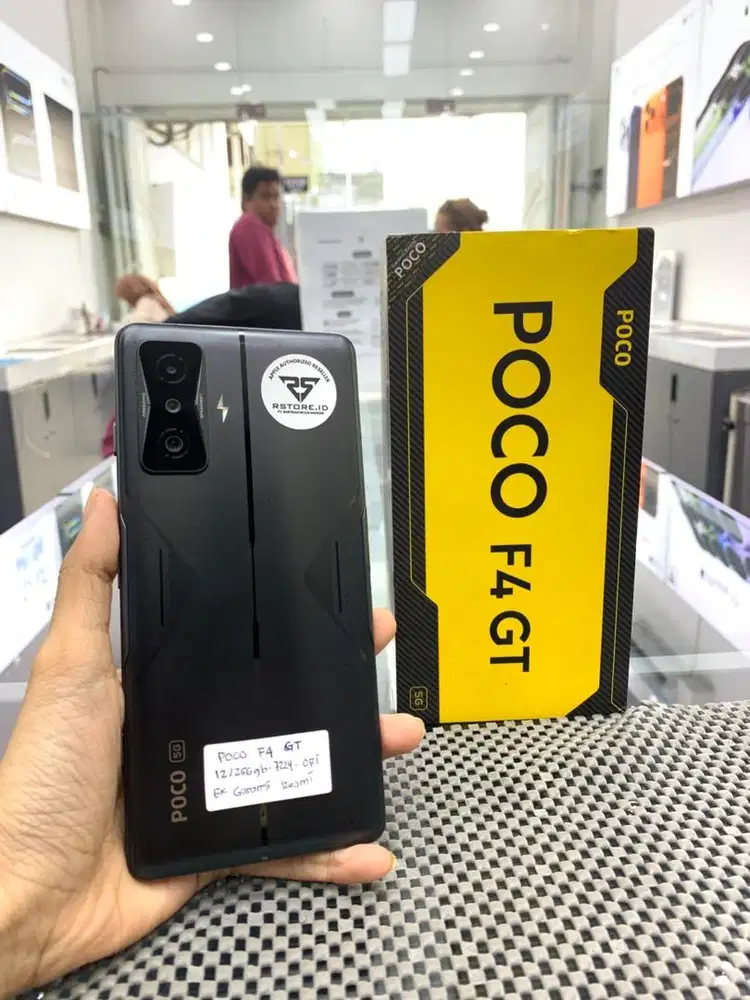 Poco f4 gt 5g 12/256Gb Fullset, ex garansi resmi/indonesia