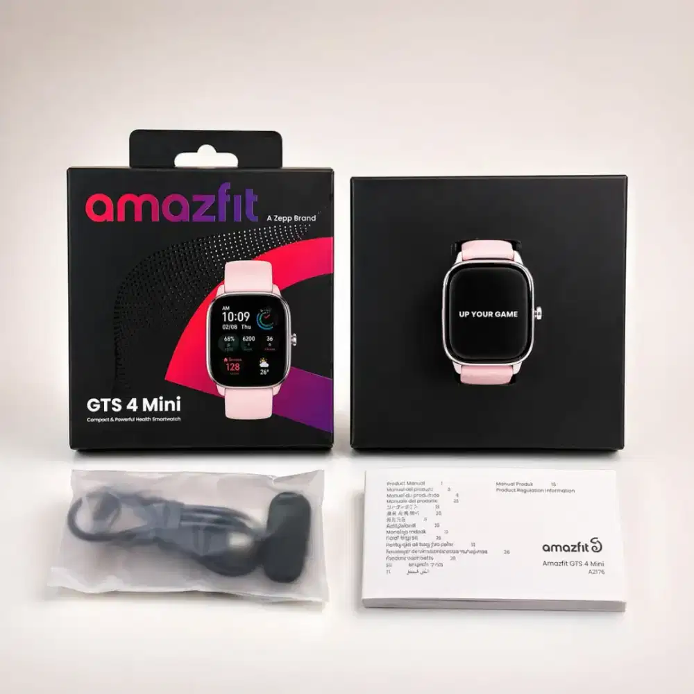 Amazfit GTS 4 Mini flamingo Pink fullset mulus