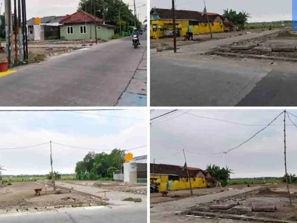 Tanah kavling nol jalan aspal Kragan Gedangan Sidoarjo