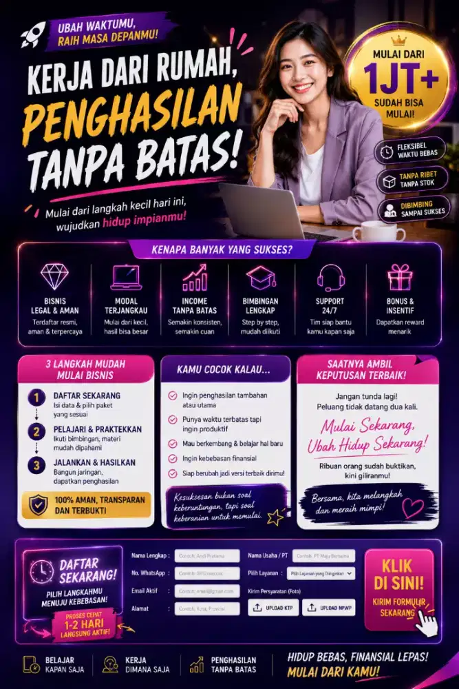 Mau kerja santei ? Bisnis Sendiri saja