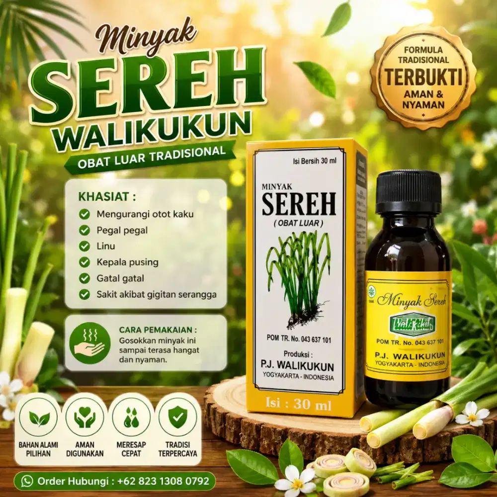 Terlaris! Minyak Sereh Walikukun 30ml