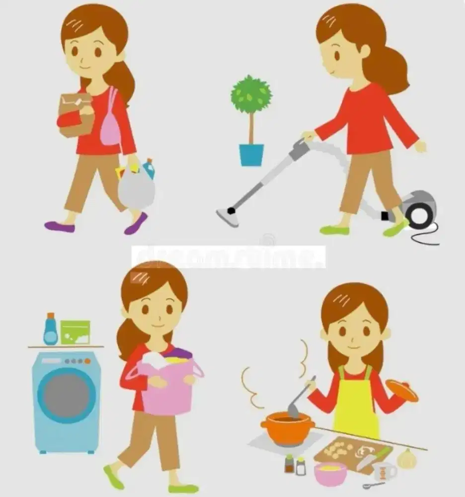 Dibutuhkan ART (wanita) Pocokan /pulang pergi PP / Tinggal dalam