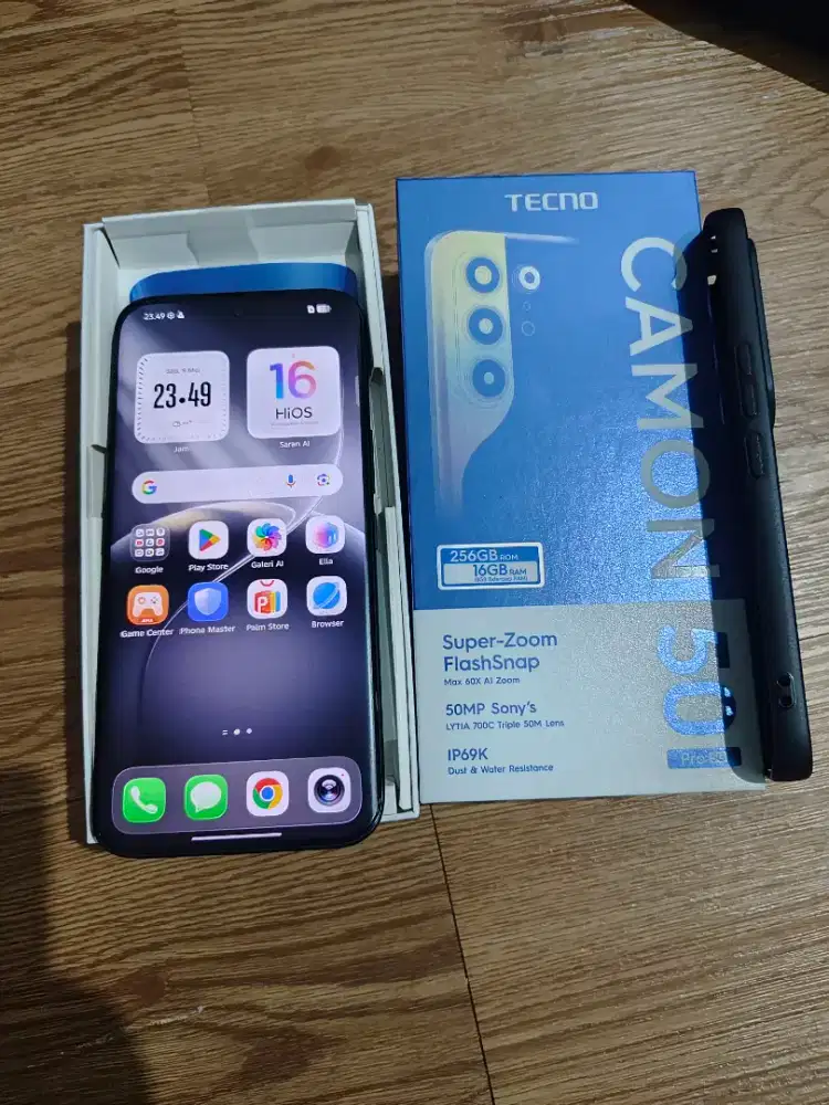 Tecno camon 50 pro 8/256gb fullset kaya baru
