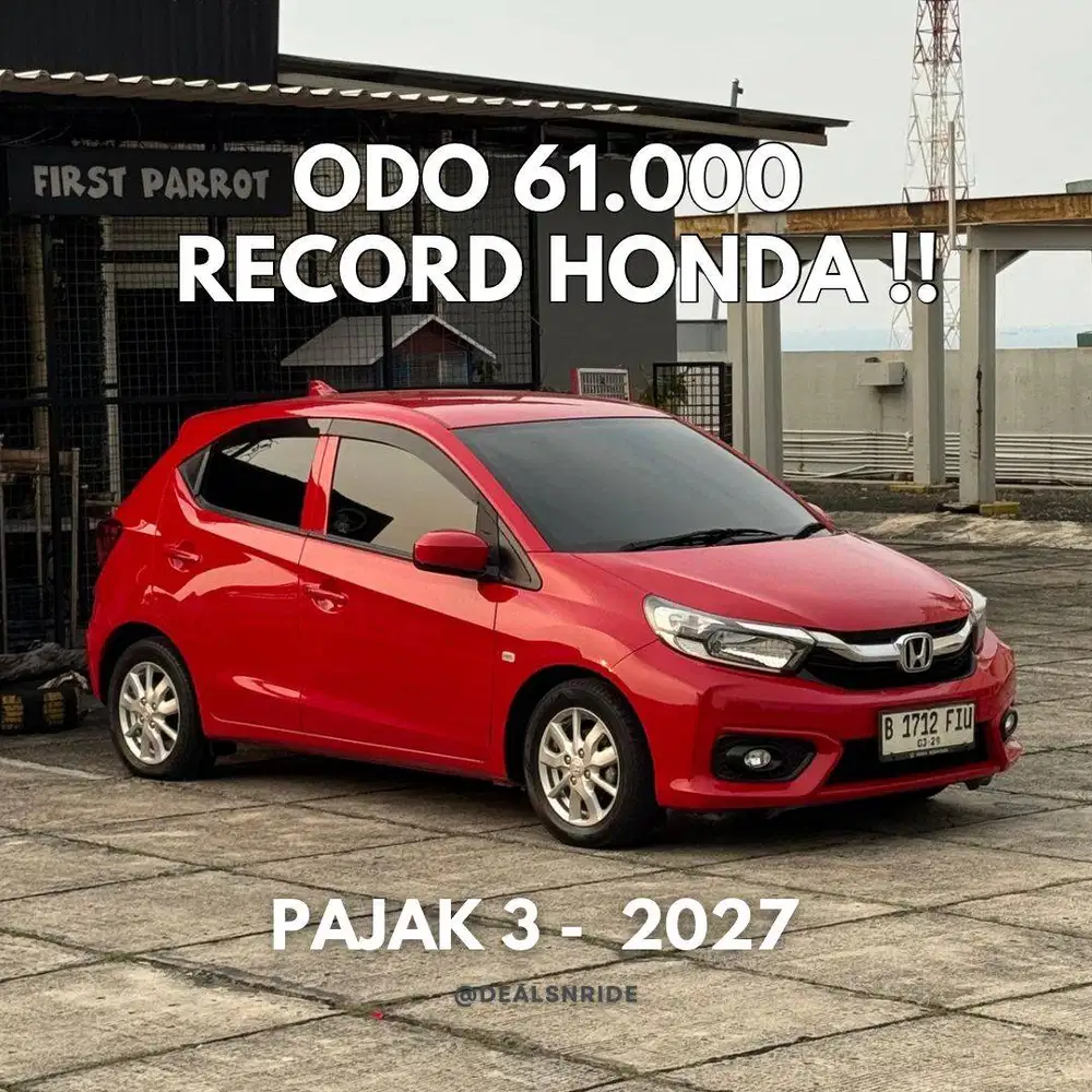 ODO 61.000 ANTIKK !! PAJAK 3/2027 HONDA BRIO E CVT 2019 SIAP PAKAI