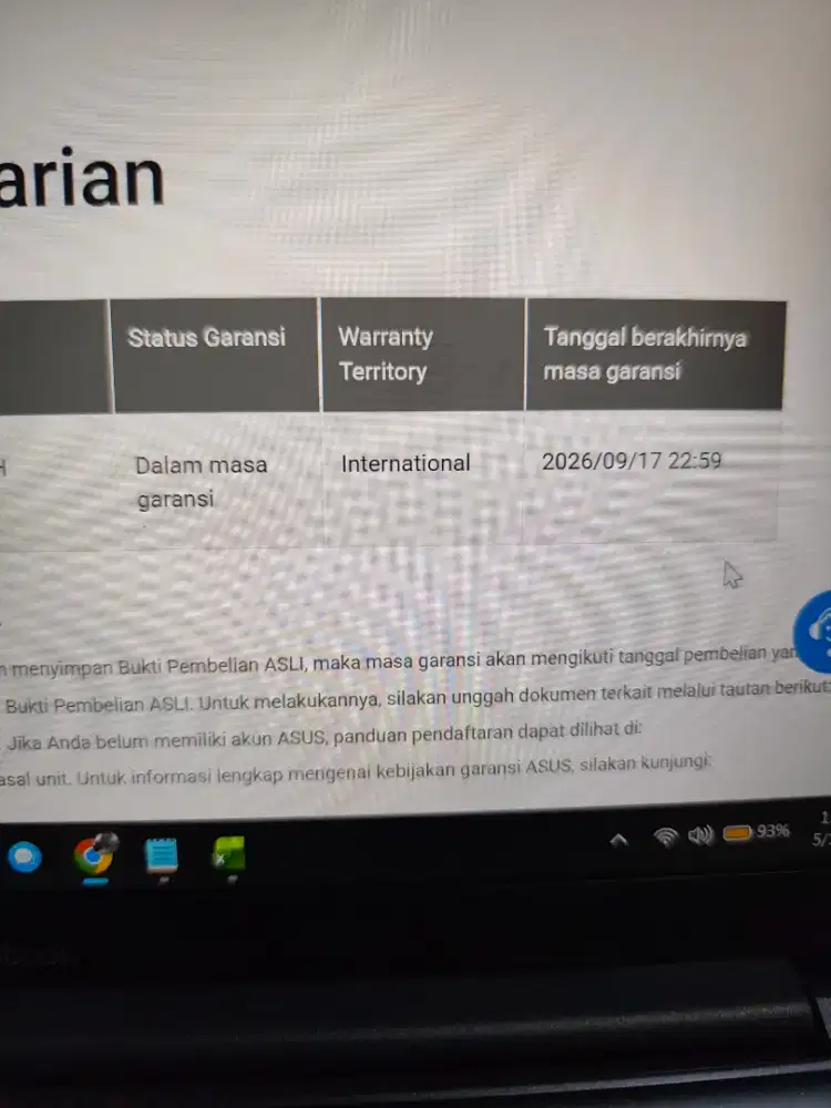 Asus Vivobook I5 gen 12 || 16gb Garansi