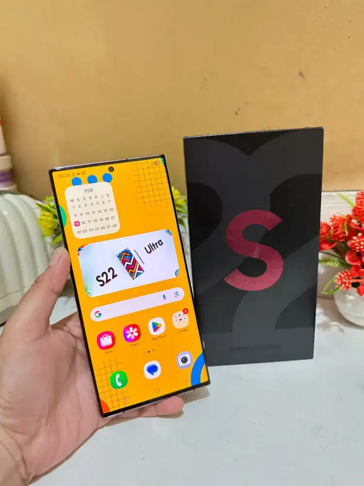 SAMSUNG S22 ULTRA 5G SEIN RAM 12/512 FULLSET NO MINUS