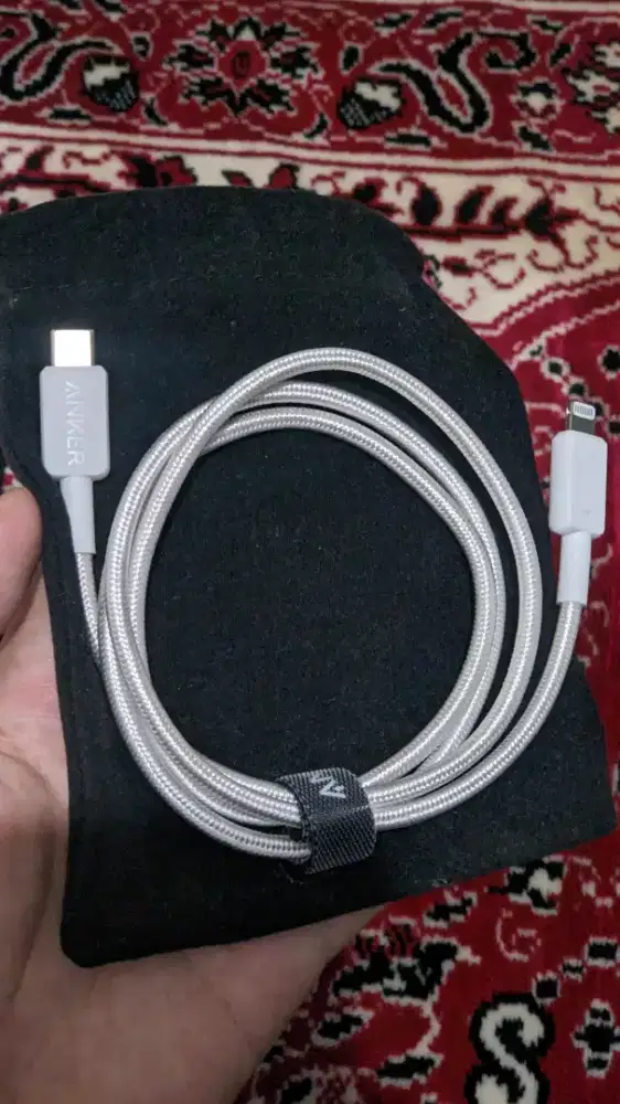 Anker usb cable type c to lightning braided nylon original