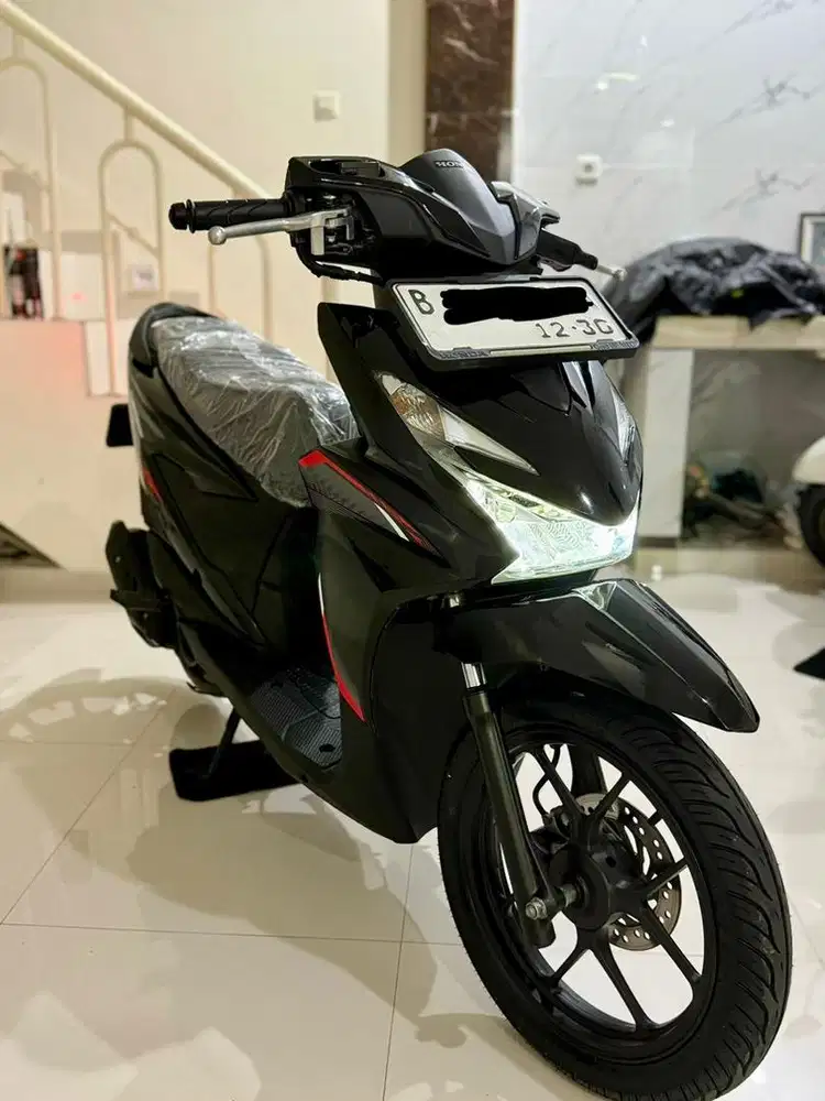 KM 1 PERAK‼️ Honda Beat CBS ALARM TH 2025 Pemakaian 2026 HITAM GLOSSY