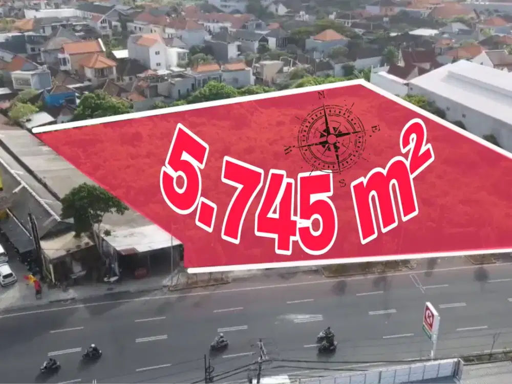 Tanah Komersial Jalan Utama Teuku Umar Barat Kerobokan Bali