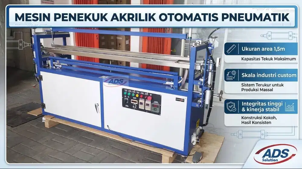 MESIN PENEKUK AKRILIK FULL OTOMATIS PNEUMATIK UKURAN 1,5M