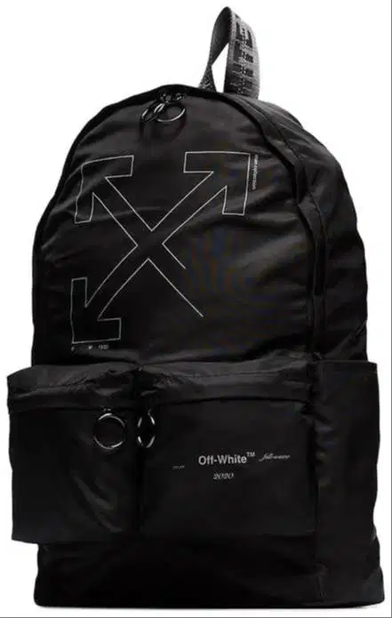 Tas ransel/Off-White Unfinished Backpack Black