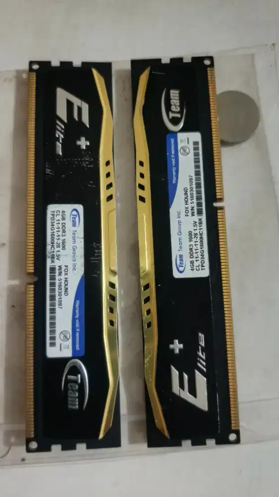 Jual Ram PC 4Gb (2 keping) Team Elite +