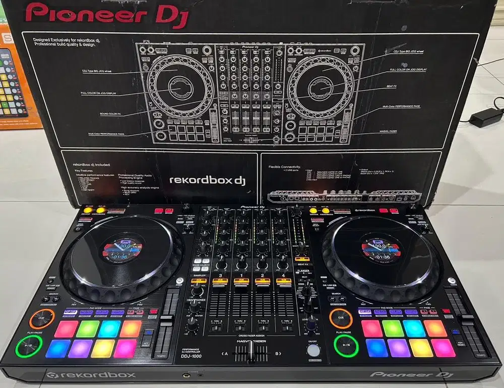 Alat DJ Pioneer DDJ 1000 Fullset Box Controller Rekordbox CDJ ; XDJ RR