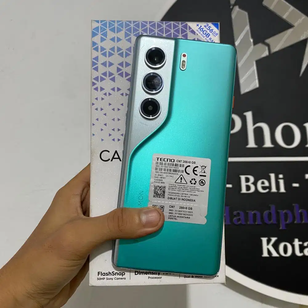 Tecno Camon 40 Pro 5G Ram 8+8/256 Green Fullset