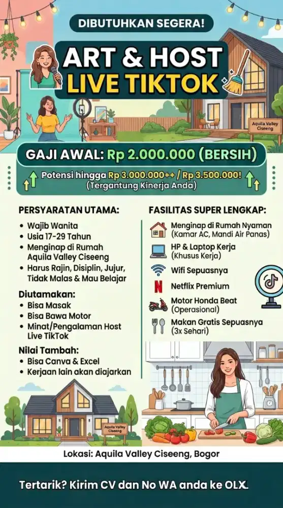 ART & HOST LIVE TIKTOK (WANITA)