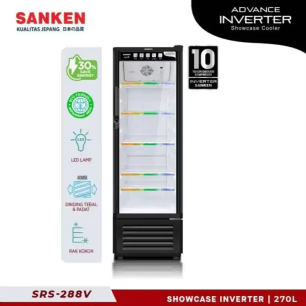 Showcase sanken 5 Rak inverter
