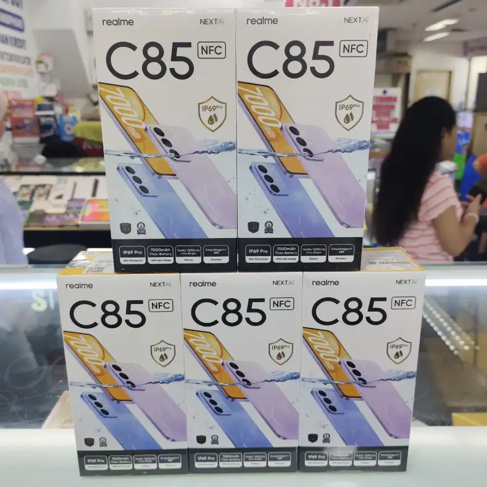 Realme C85 ram 6gb+14gb/128gb baru garansi resmi harga Promo