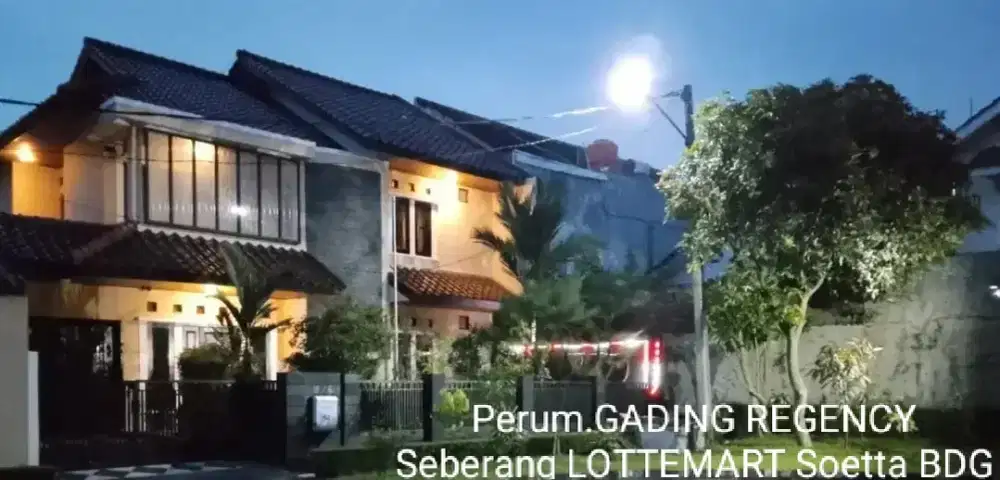 RUMAH 200 m2  LT 256 m2 di Puteraco GADING REGENCY - KOTA BANDUNG