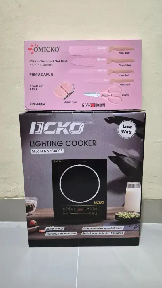 Kompor Listrik Halogen Bonus 1 Set Pisau