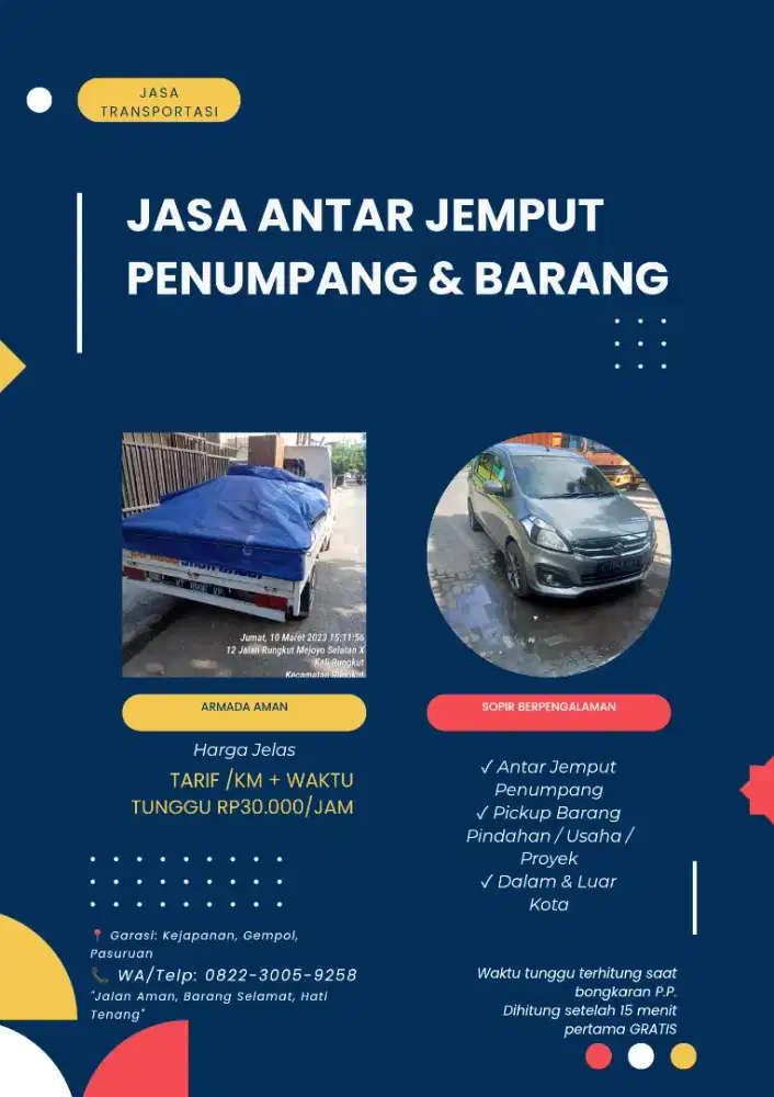 Jasa Antar Jemput Penumpang&Barang