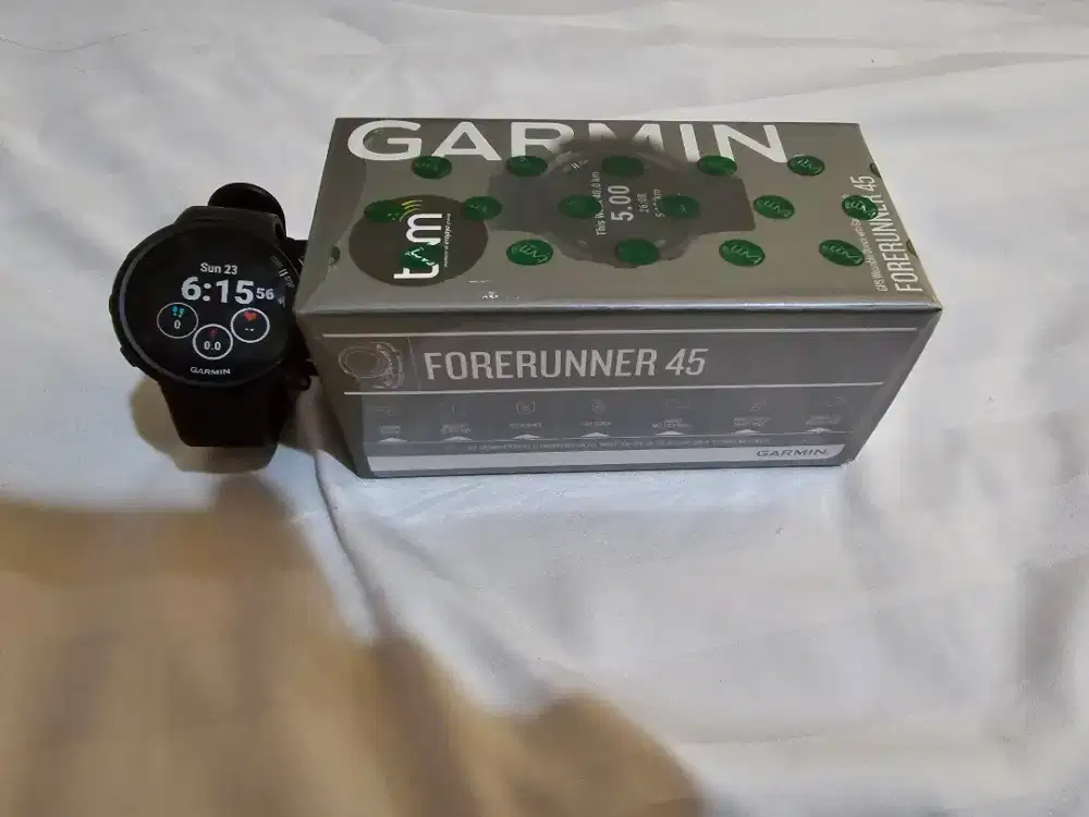 Garmin forerunner 45 mulus 90% ada baret halus