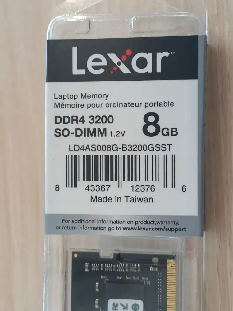 Memory RAM Laptop LEXAR 8GB DDR4 3200