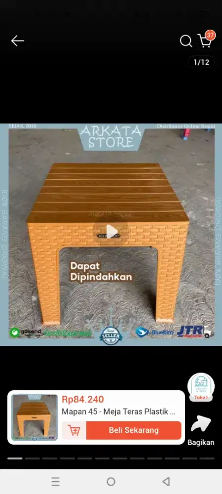 Di jual 5 bh...meja buat usaha, praktis,