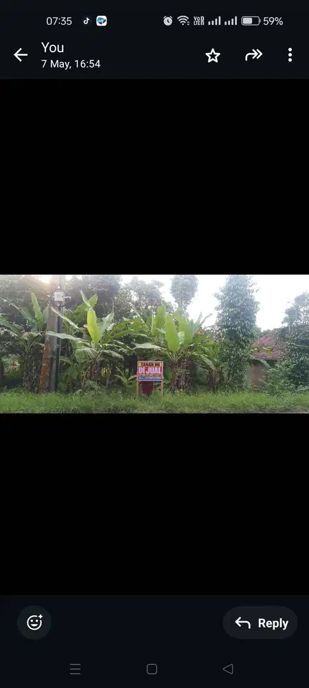 Jual cepat dan murah tanah pinggir.jalan raya rame 3 menit ke Harvest