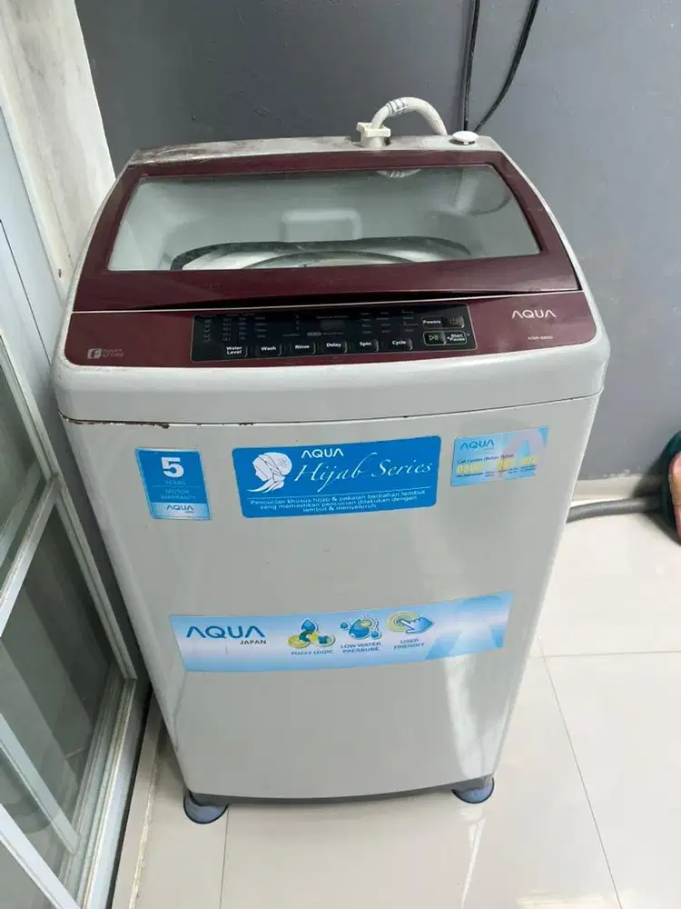 Mesin cuci aqua 8kg bekas