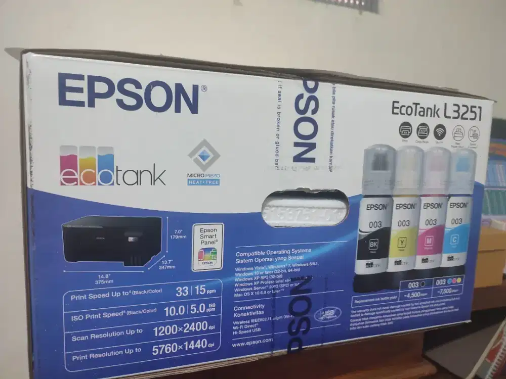 Printer masih seperti baru, hanya di tes pakai
