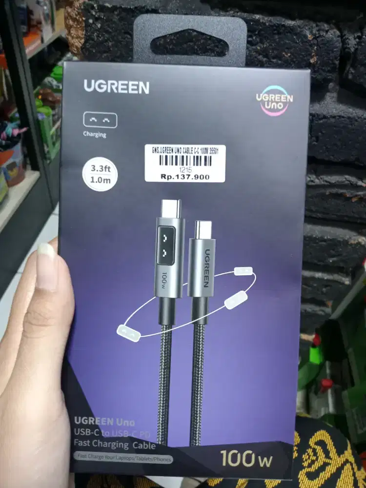 UGREEN UNO CABLE C-C 100W| ATLANTIS DAHSYAT