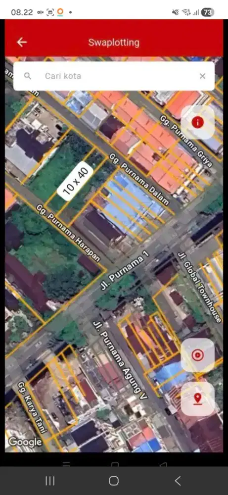 Tanah kavling jalan purnama 1 siap bangun
