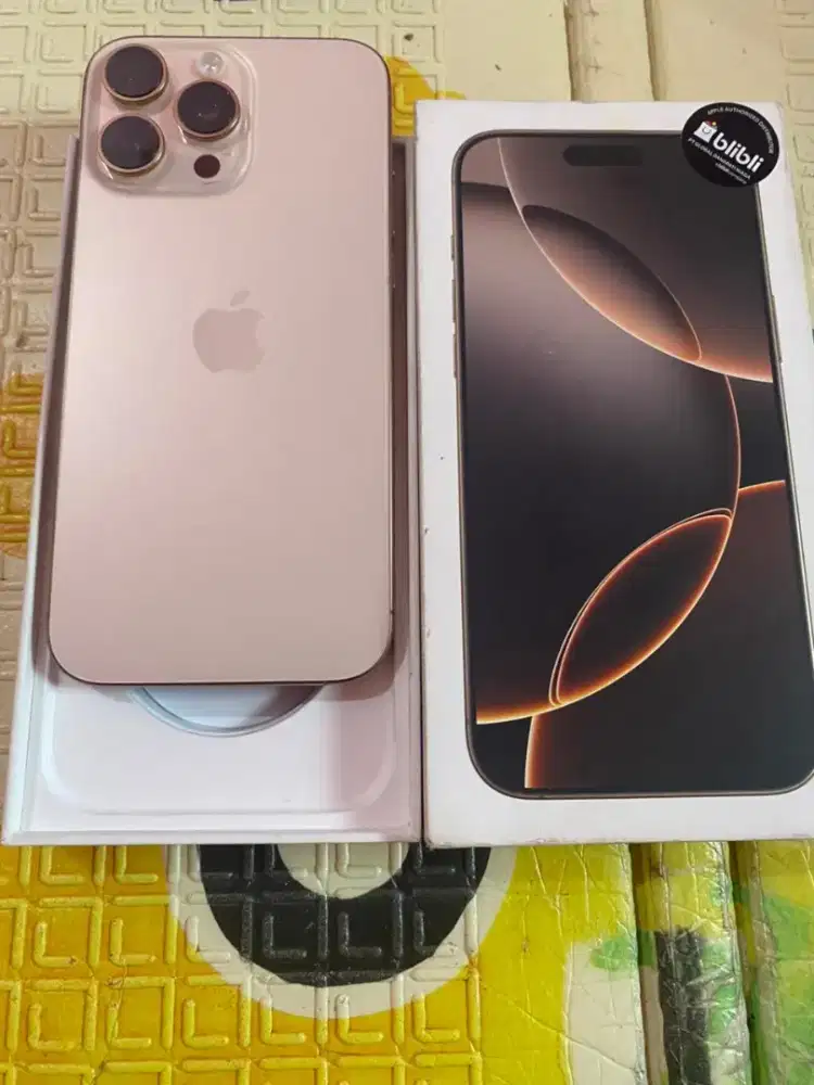 Iphone 16pomax 256gb dessert ibox resmi bisa tukar tambah