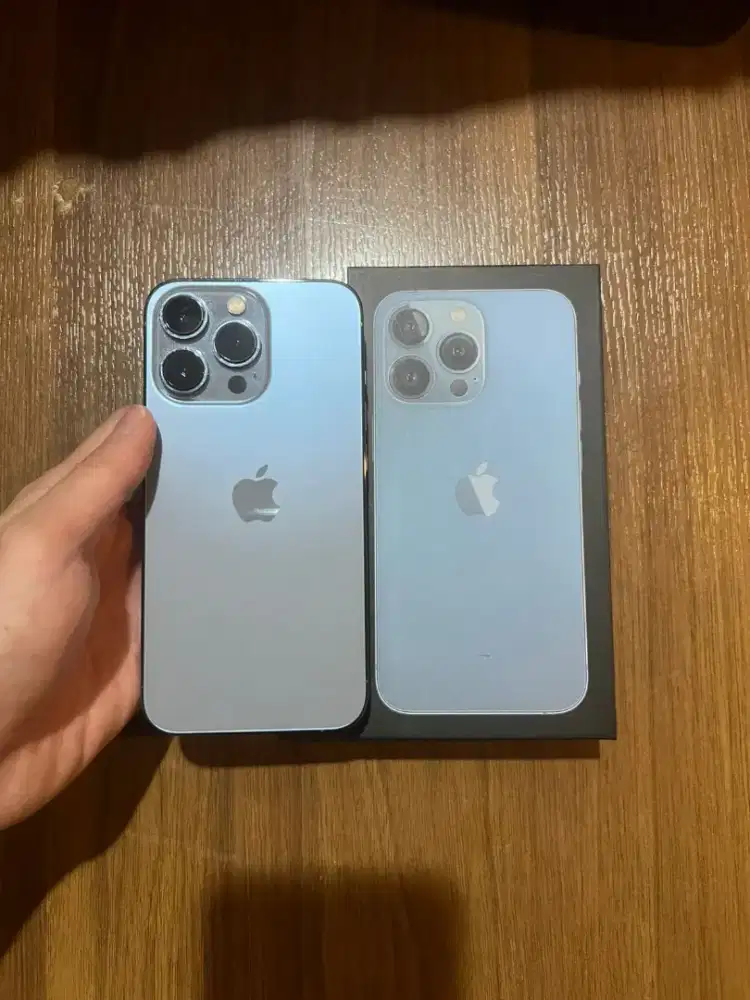 iPhone 13 Pro Sierra Blue 512GB Fullset Mulus Like New