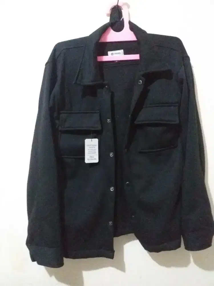 Strongworld jaket pria hitam